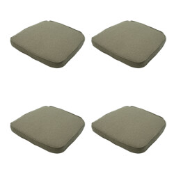 Madison wickerkussen 48x48 - beige recycled canvas 4 stuks