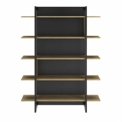 CaliCosy Industriële bibliotheek 5 planken l136 cm russel