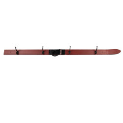 Clayre & Eef Wandkapstok 4 haken ski 172x8x12 cm hout metaal