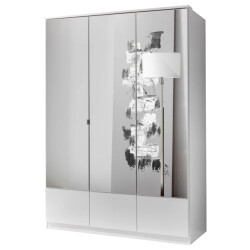 CaliCosy Kledingkast 3 deuren spiegel l135 cm