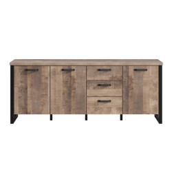 CaliCosy Laag dressoir met 3 deuren en 3 lades l214 cm emile