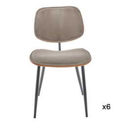 Signature Set van 6 fluwelen stoelen olympia