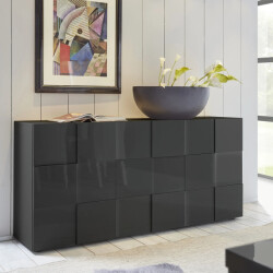 CaliCosy Buffet dama 3 deuren in dambordstijl l181 cm