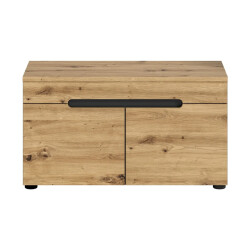 CaliCosy Bank met schoenenopberger 2 deuren en 2 nissen l80 cm canu