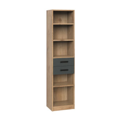 CaliCosy Bibliotheek 5 planken en 2 laden l47 cm