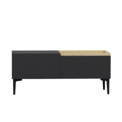 CaliCosy Tv-meubel 3 deuren antraciet grijs l160 cm mia