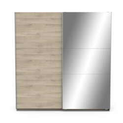 CaliCosy Kast met 2 schuifdeuren en spiegel ghost l194,5 cm