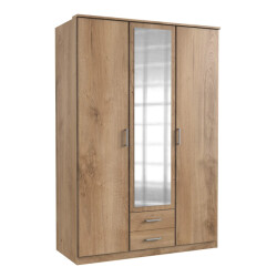 CaliCosy Kast 2 deuren 1 deur spiegel en 2 laden l135 cm