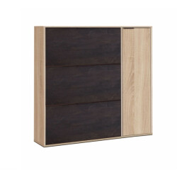 CaliCosy Schoenenkast met 3 kleppen en 1 deur 30 paar l106 cm