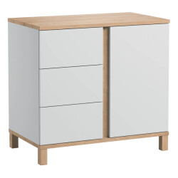 CaliCosy Ladenkast met 3 laden en 1 deur l90 cm hoogte