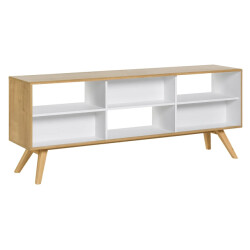 CaliCosy Buffet open tweezijdig decor eiken en wit l179,5cm natuur