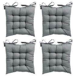 Madison Toscane kussen basic grey 46x46 - 4 stuks