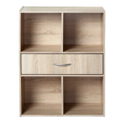CaliCosy Opbergplank met 4 compartimenten en een lade