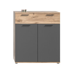 CaliCosy Schoenenkast met 1 lade en 2 deuren l90 cm mason