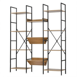 CaliCosy Rek 11 niveaus industriële stijl l125 x h150 cm