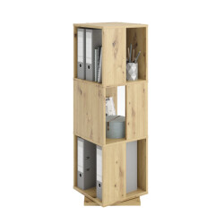 CaliCosy Draaibare boekenkast 3 compartimenten h108 cm tower