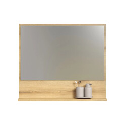 CaliCosy Wandspiegel met 1 plank l80 cm purebliss