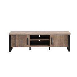 CaliCosy Tv-meubel met 2 deuren, 2 open vakken en 2 kabelopeningen l166 cm emile