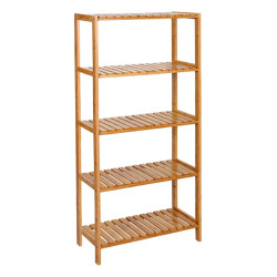 CaliCosy Bamboe boekenplank 5 niveaus met verstelbare hoogtes l60 cm