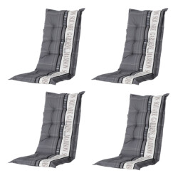 Madison kussen lage rug garden grey 105x50 - 4 stuks