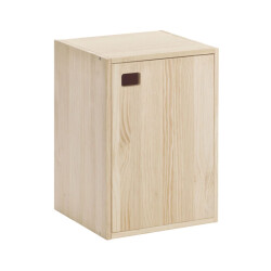 CaliCosy Meubel 1 deur van massief grenen met 1 in hoogte verstelbare plank l37 x h53,5