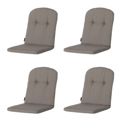 Madison Kuip hoog rib liver 45x96 grijs 4 stuks