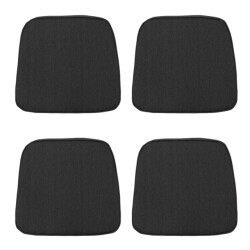 Madison zitkussen canvas eco+ black 48x48cm 4 stuks