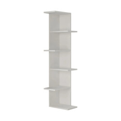 CaliCosy Hoekrek 6 planken wit h141 cm saso