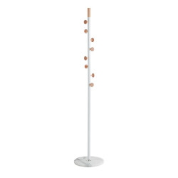 CaliCosy Kapstok van marmer, hout en wit metaal h178 cm