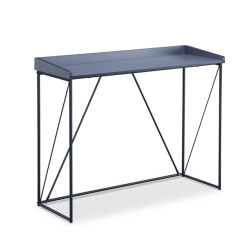 CaliCosy Console met zwarte structuur en grijs bovenblad