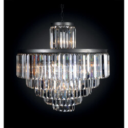 Signature Kroonluchter glas metaal grijs fulgurant d82 cm