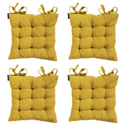 Madison zitkussen panama yellow 46x46cm 4 stuks