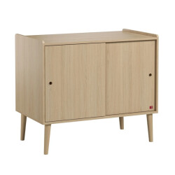 CaliCosy Dressoir 2 schuifdeuren eiken décor l100 cm retro