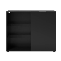 CaliCosy Ladenkast 1 deur 3 planken l99cm donker