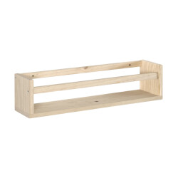 CaliCosy Wandplank van massief grenen l60 x h15 cm