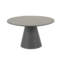 Signature Salontafel van eikenhout en blauwe steen l70 cm mafra