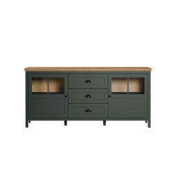 CaliCosy Buffet laag met inbegrepen led-verlichting, 2 deuren en 3 laden l185 cm -