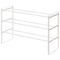 CaliCosy Uitbreidbaar schoenenrek 3 niveaus l41-70 cm