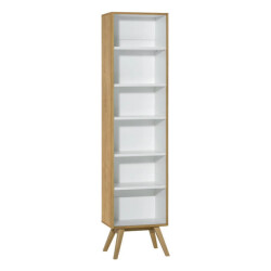 CaliCosy Boekenkast met 5 planken h207,5 cm nature