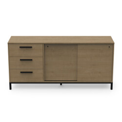 CaliCosy Dressoir 2 schuifdeuren en 3 lades l181 cm craft