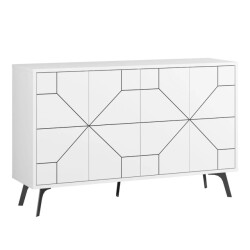 CaliCosy Buffet 4 deuren en versierde deuren l123 cm dune