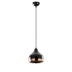 CaliCosy Hanglamp van zwart en koperkleurig metaal d17 cm yildo