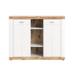 CaliCosy Hoge kast met 2 deuren en 3 nissen h131 cm laredo