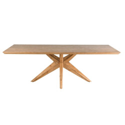 Signature Eettafel van massief grenenhout en eikenfineer l240 cm stella
