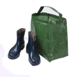 CaliCosy Tas voor groene rubberen laarzen geweven doek 31 x 33 x 23 cm