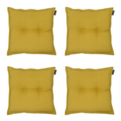 Madison zitkussen panama yellow 50x50cm 4 stuks