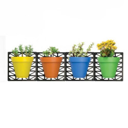 CaliCosy Set van 4 potten met muurbevestiging