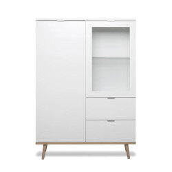 CaliCosy Hoge buffetkast 2 deuren 2 laden h140 cm copenhague