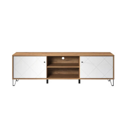 CaliCosy Tv-meubel 2 deuren en 2 vakken mat wit l183 cm touch