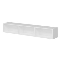 CaliCosy Hangende tv-meubel met 3 witte deuren l180 cm rigel